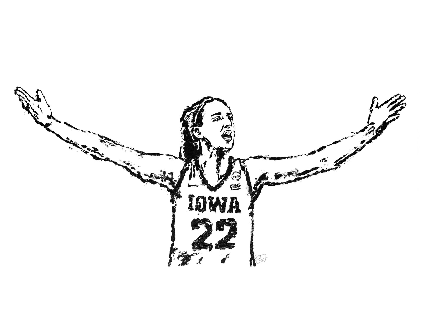 Caitlin Clark  -  Iowa Hawkeyes print