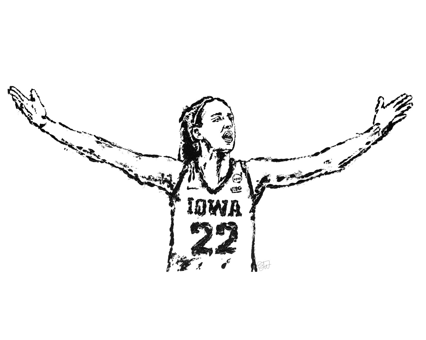 Caitlin Clark  -  Iowa Hawkeyes print