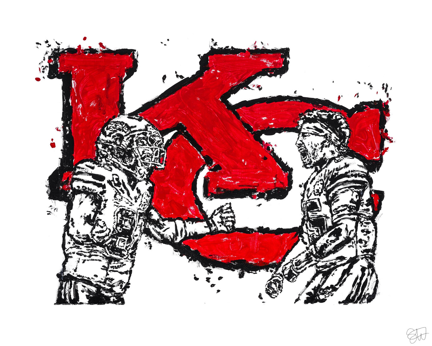 Travis Kelce and Patrick Mahomes