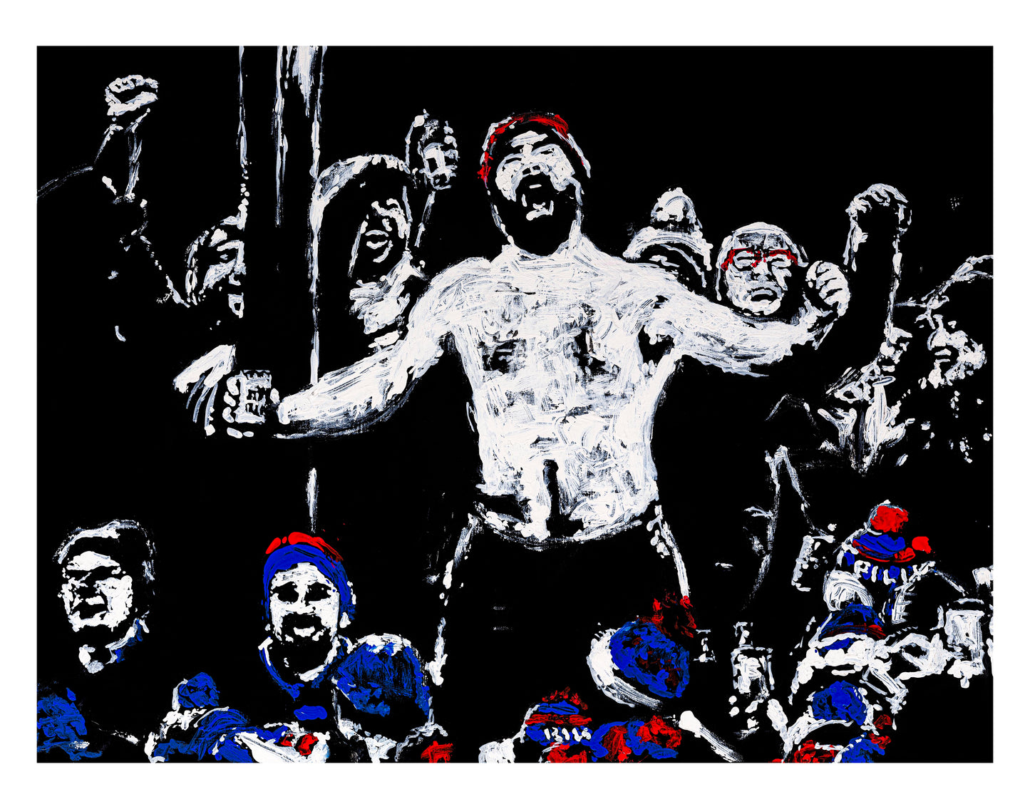 Jason Kelce Celebrating print