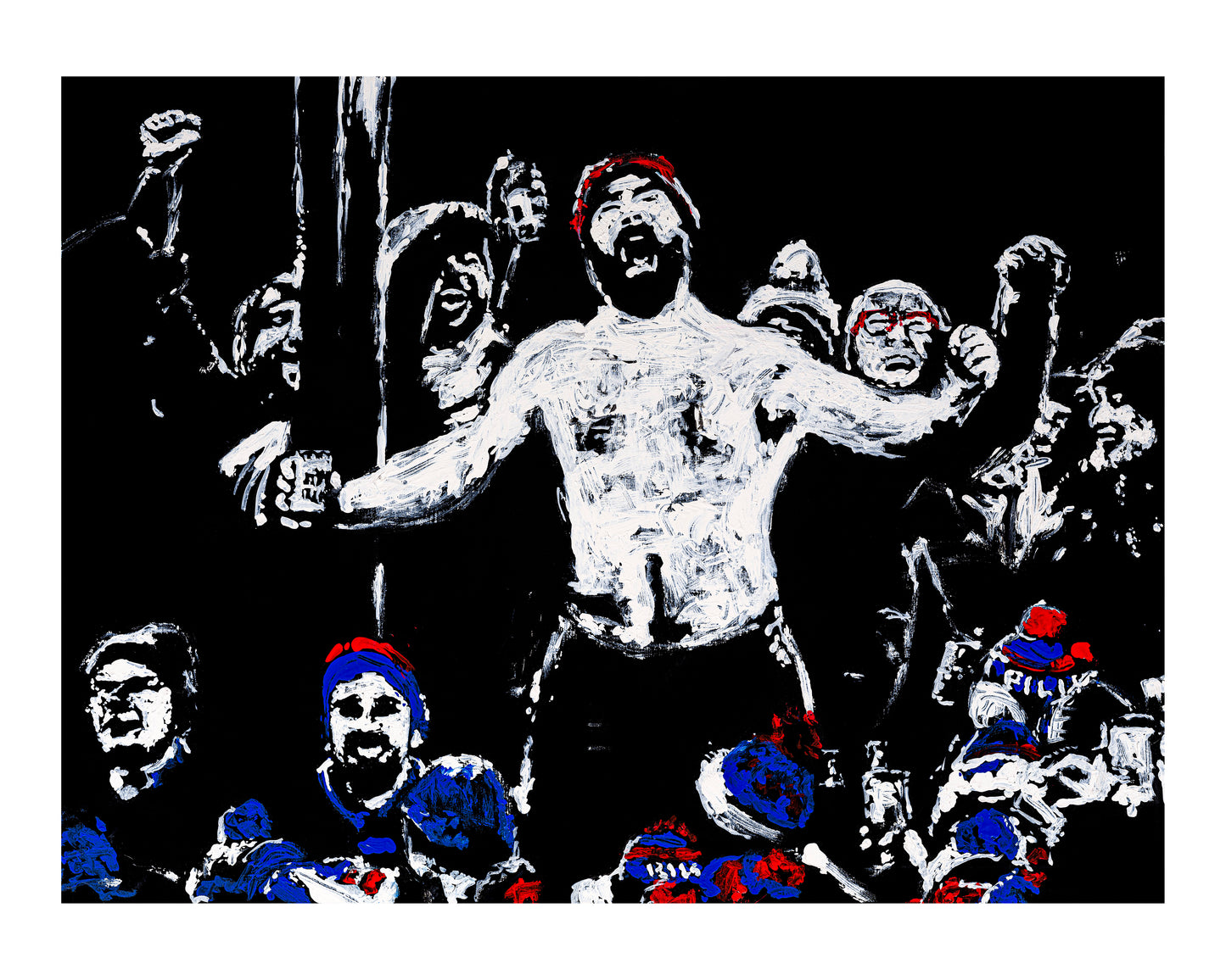 Jason Kelce Celebrating print