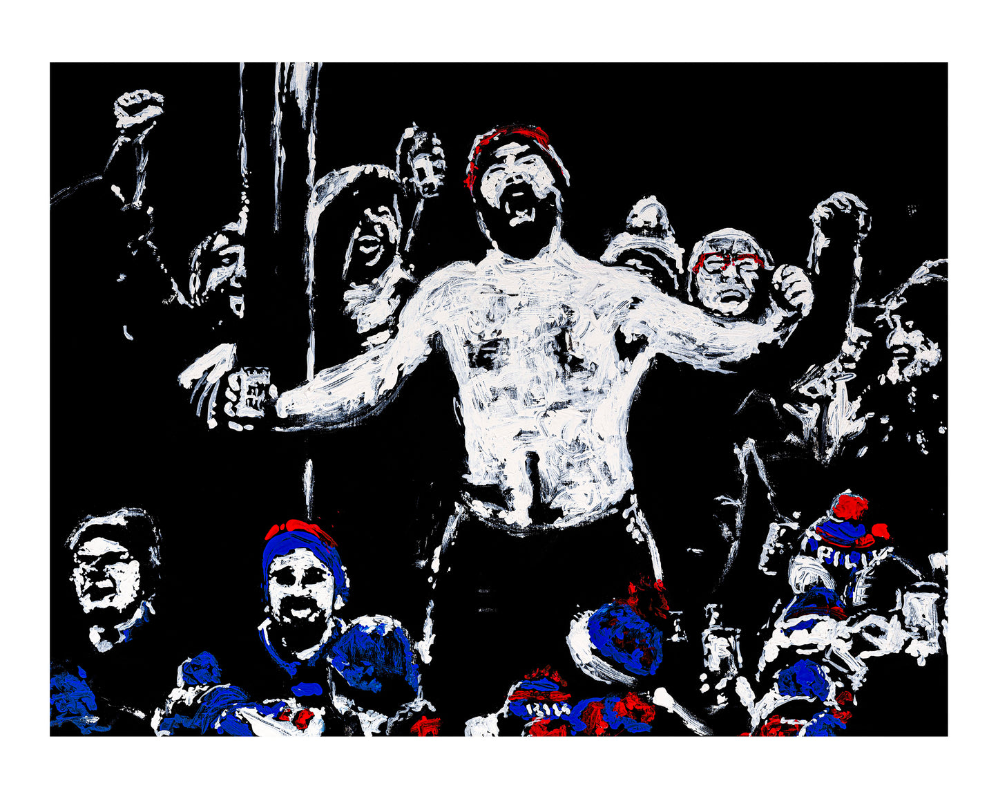 Jason Kelce Celebrating print