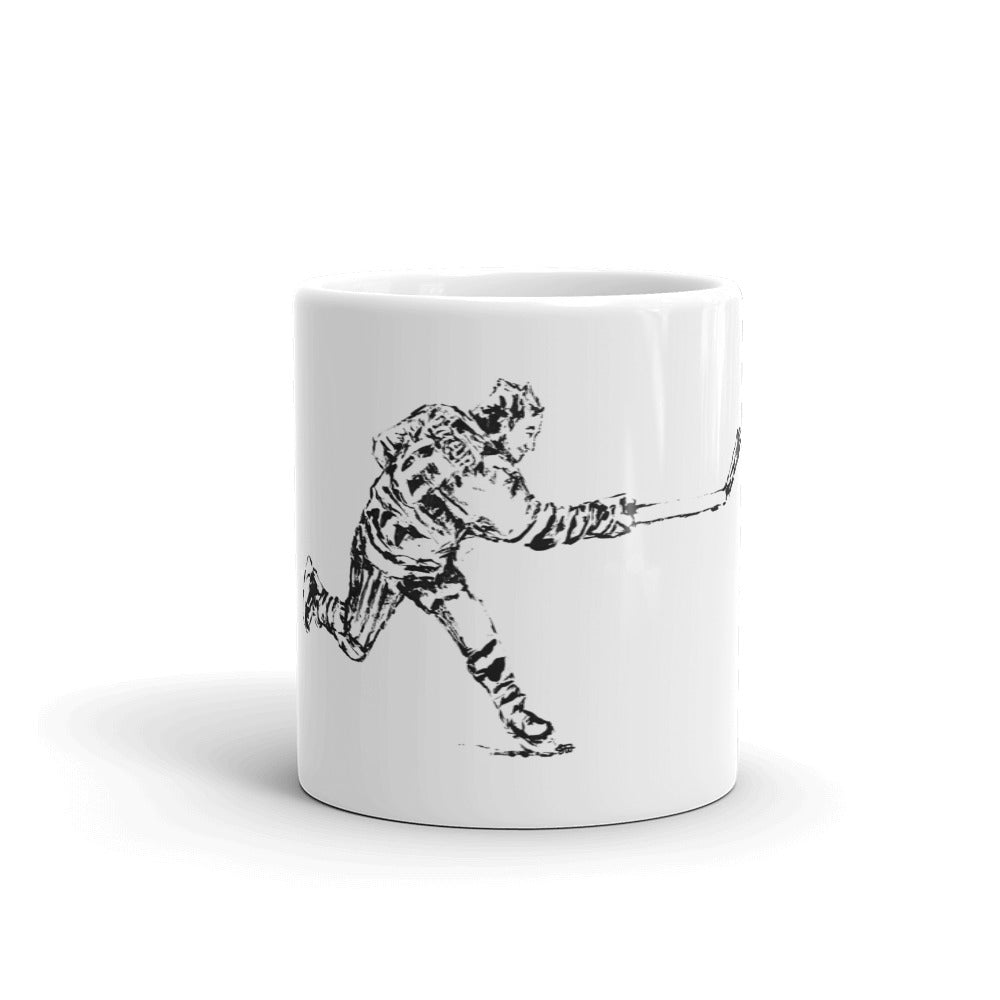 Guy Lafleur White glossy mug