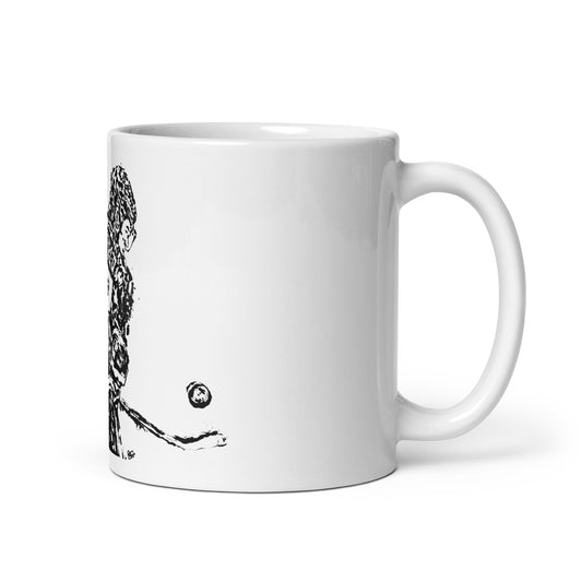 Cole Caufield White glossy mug
