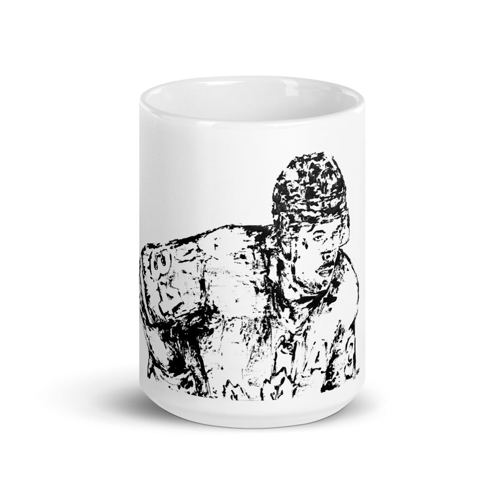 Auston Matthews White glossy mug