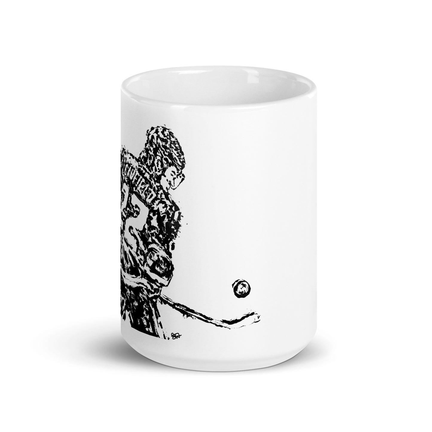 Cole Caufield White glossy mug
