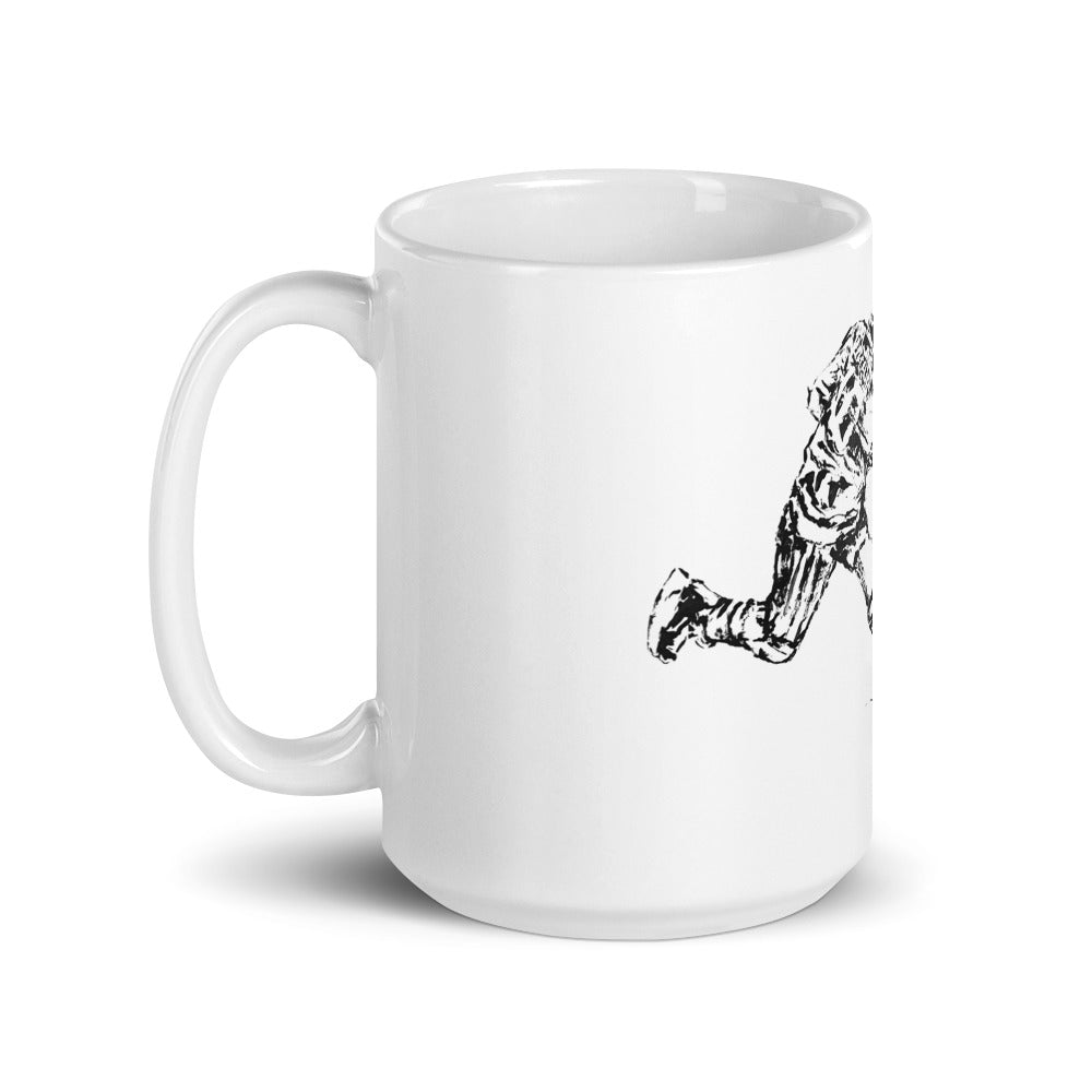 Guy Lafleur White glossy mug