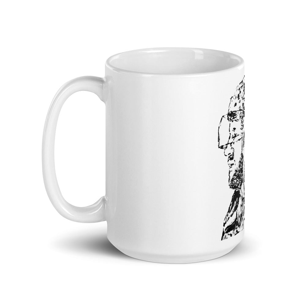 Nathan MacKinnon White glossy mug