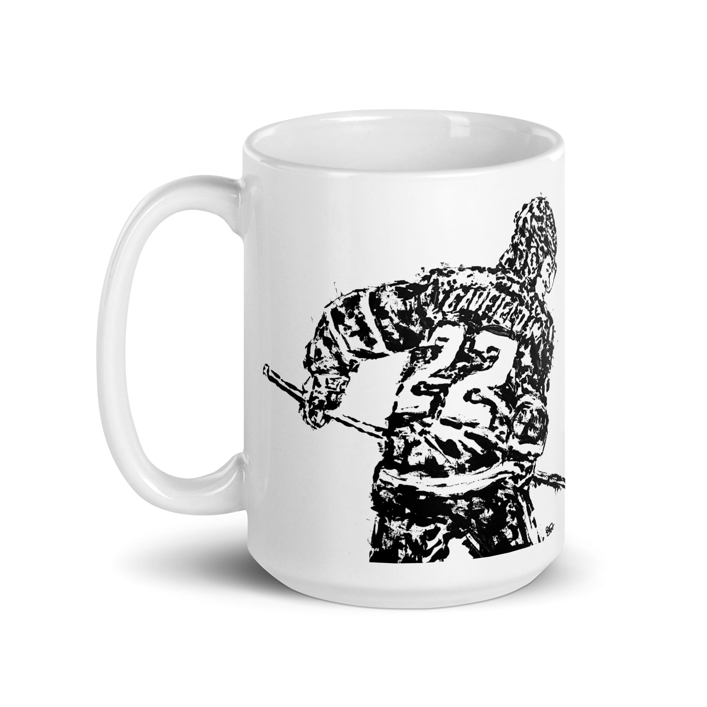 Cole Caufield White glossy mug