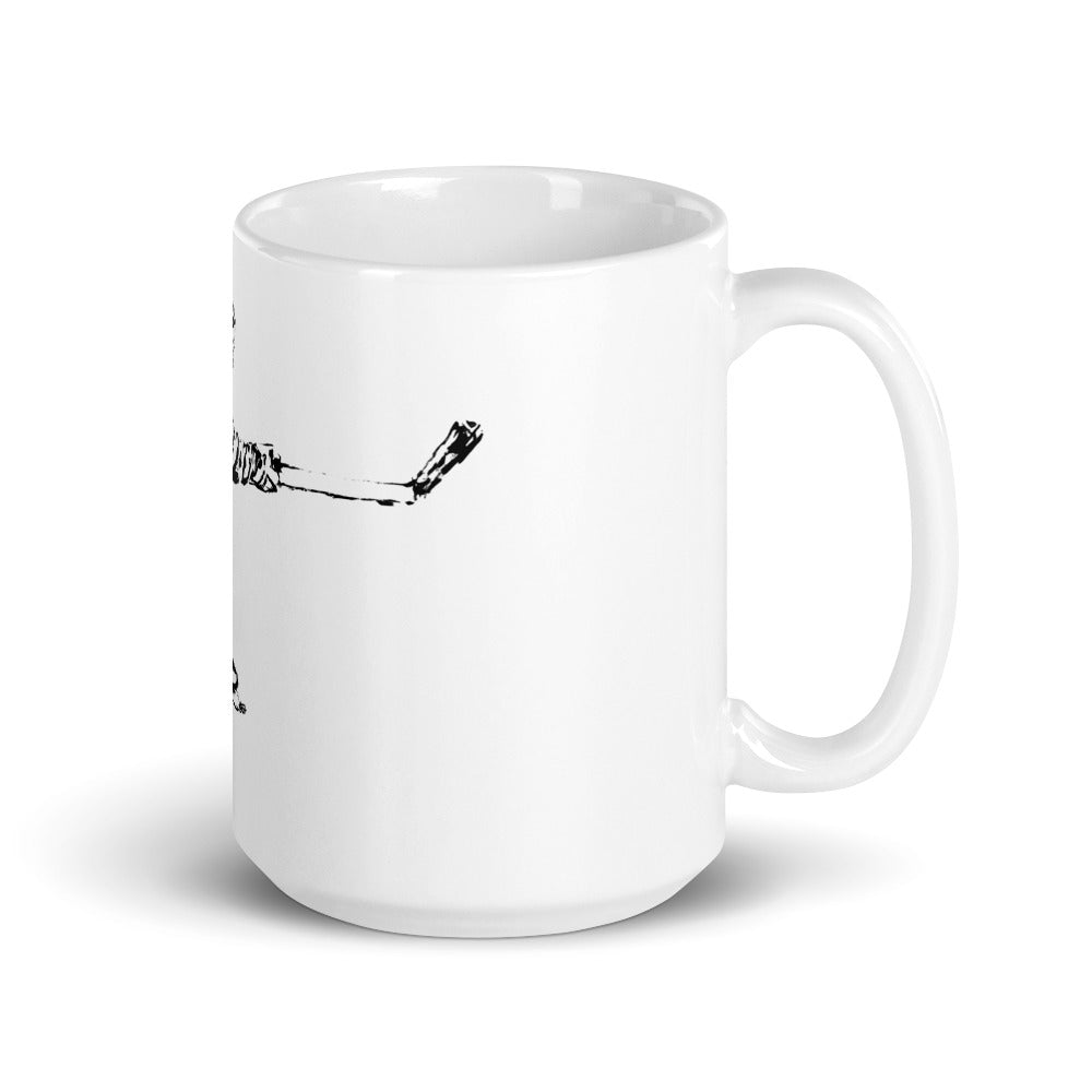 Guy Lafleur White glossy mug