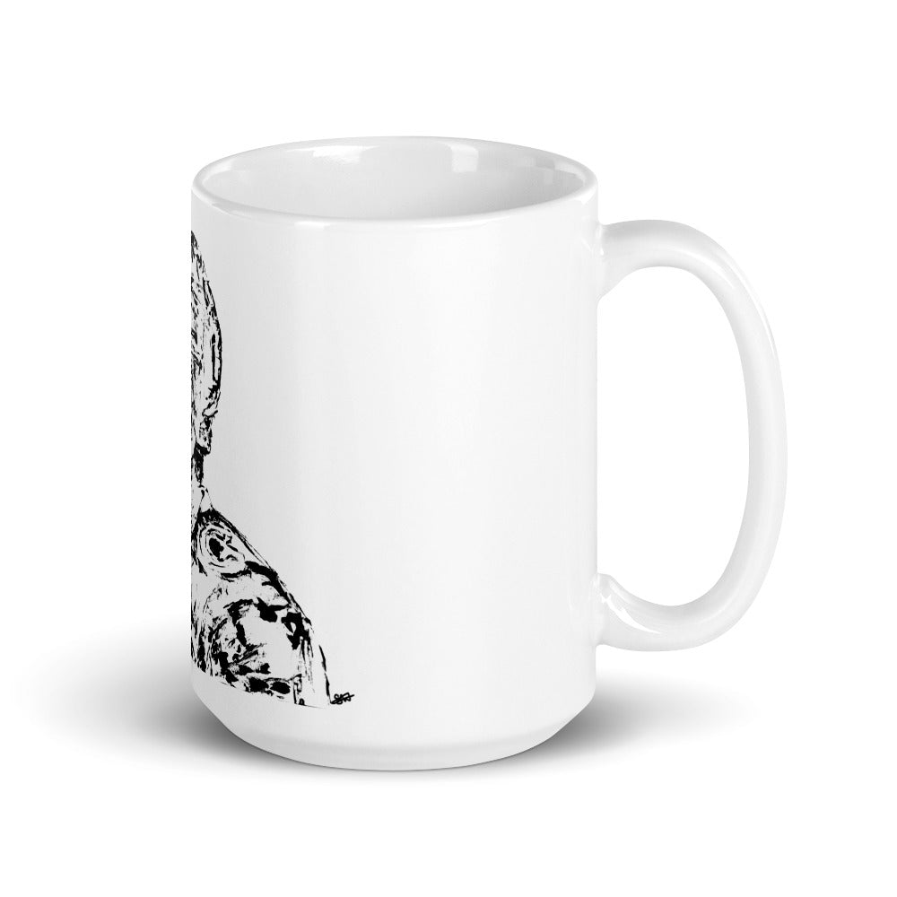 Nathan MacKinnon White glossy mug