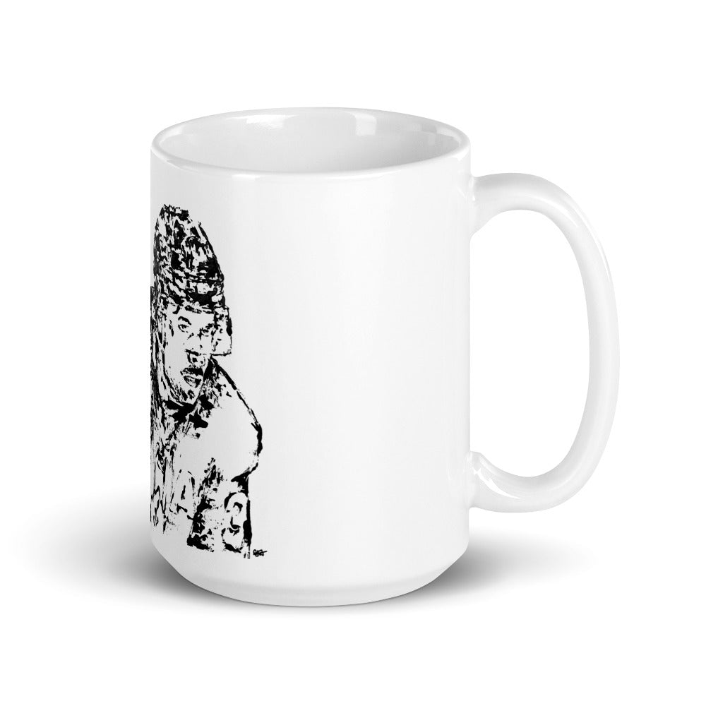 Auston Matthews White glossy mug