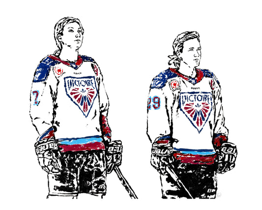 Marie-Philip Poulin and Laura Stacey Print