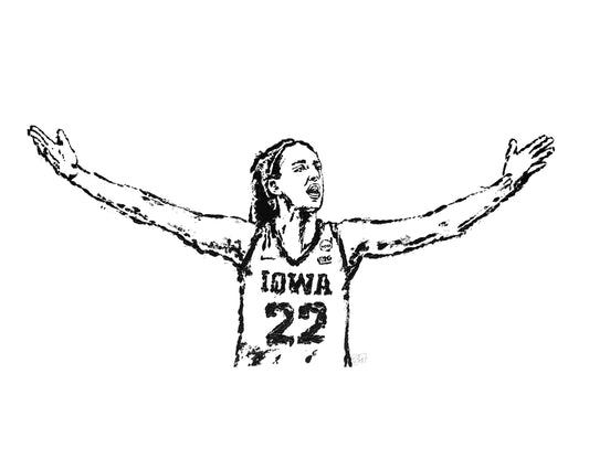 Caitlin Clark  -  Iowa Hawkeyes print